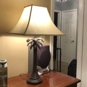 Beach palm tree lamp